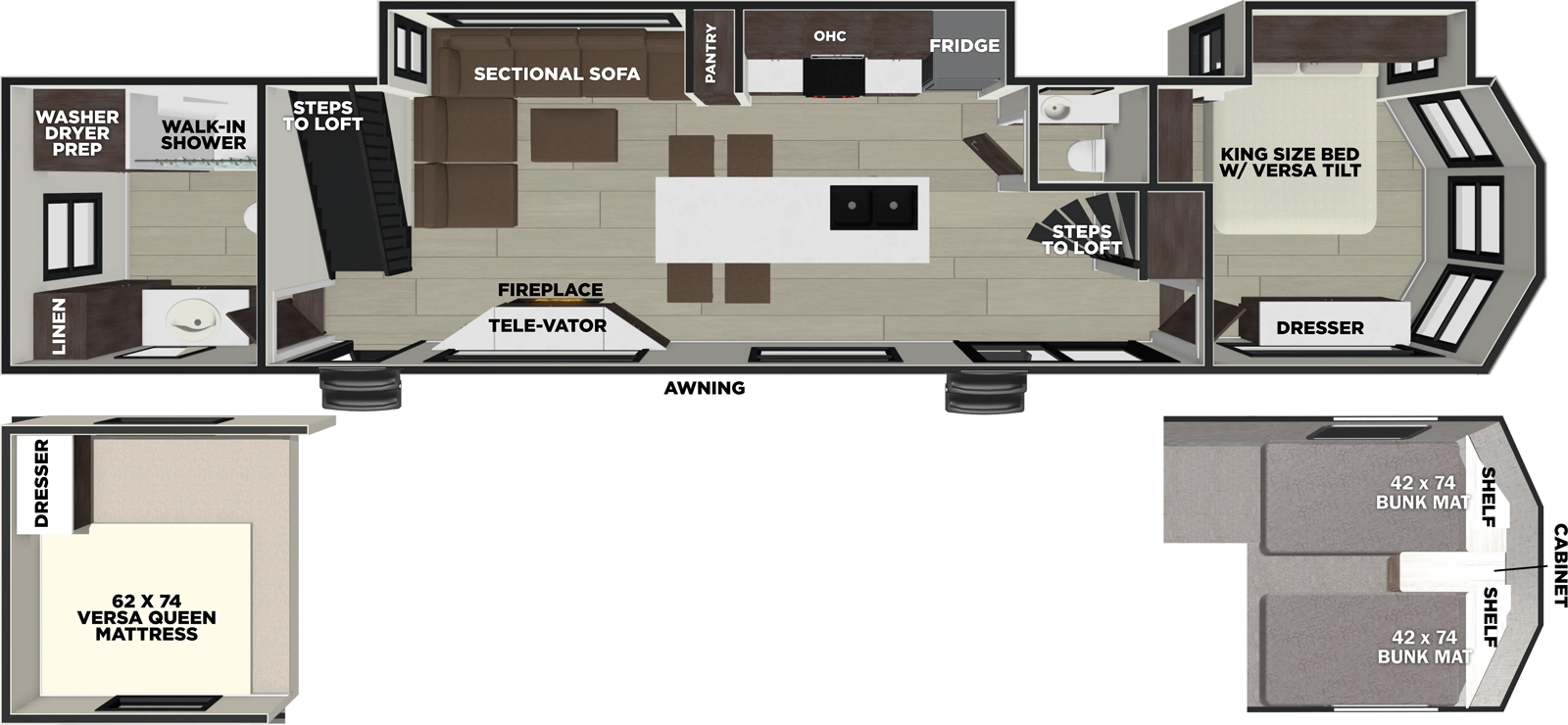 Wildwood Lodge 44ZEN Floorplan